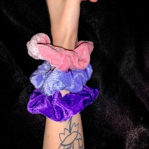 Pretty girl scrunchies